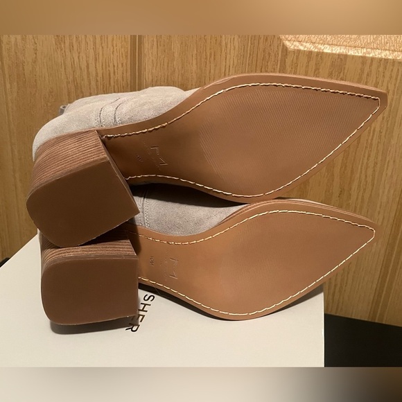 Marc Fisher LTD Orlanda Medium Gray Bootie Size 10 Western Suede Leather New IB - Picture 15 of 16